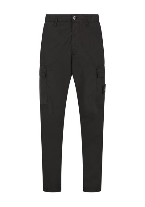 pantaloni supima cotton stretch-tc uomo neri STONE ISLAND | K2S15 3100032 S0010V0029